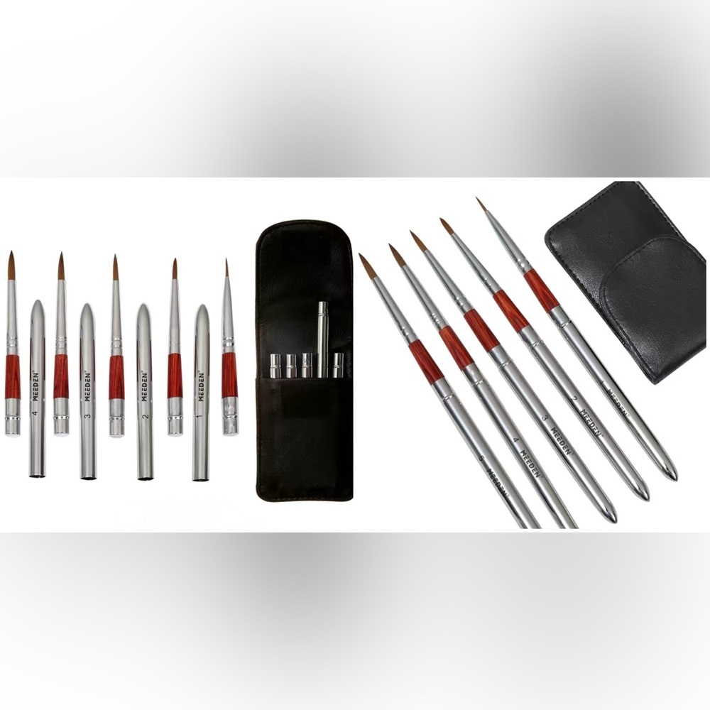 Travel Watercolor Painting Set - 42 Color Fan, Portable Brushes, Carrying Case - Picture 13 of 14